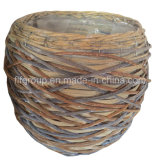 Handmade Weaving Colored Willow Flowerpot