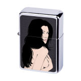 Winfire Metal Promotional Gifts Steel Sexy Girl Oil Lighter
