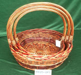 Brown Handled Willow Basket (FM05-097)
