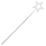 Party Toys Children Jewelry Silver Star Princess Wands