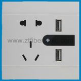 2014 New Design Wall USB Socket with Lighting