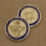 2015 Custom Masonic Challenge Coin Metal Coins for Souvenir