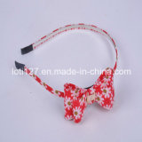 Red Background and White Gear Little Daisy Printing, Bowknot Shape, Fashion Girls Hair Accessories Series, The Girls Hair Hoop, Fashion Tiaras