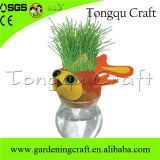 Happy Amazing Handmade Make up Growing Grass Hair Head Kids Toy Import for Kids