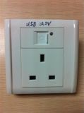 BS Socket with Switch and 2USB