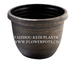 Gold, Silver, Copper Painting Flowerpot (KD8102S)
