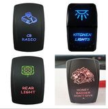 2 LED Light Carling Rocker Switch