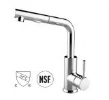 ABS & Metal Square Thermostatic Mixer Pull-Down Kitchen Faucet