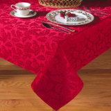 Solid Jacquard/ Mock-Linen Table Cloth