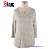 Fashion Women's MID Sleeve T-Shirts (RKT1337)