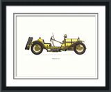 Handpainted Decorate Frame Spray Traditional Classic Jeep Car Old Jalopy Luxurious Carriage Painting Drawing Paint