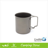 450ml 16oz Travelling Titanium Mug with Flexible Handle