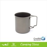 450ml 16oz Travelling Titanium Mug with Flexible Handle