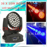 RGBW 4 in 1 36 * 10W Wash LED Moving Head Light