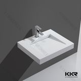 White Modern Artificial Stone Wall Hung Basin