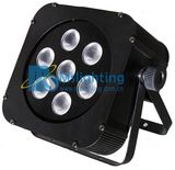 LED Plat PAR/Stage Light 7*10W Rgbw 4in1 Multi-Color LED Wall Washer Light (LED 114C)