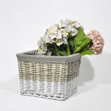 Manufacturer Supply White Storage Basket with Lining Wholesale