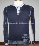 Men Knitted Fashion Long Sleeve Casual Wear with Buttons (KH10-428)
