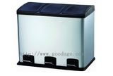 Rectangle Shape 3 Inner Buckets Dust Bin (HBS3002)