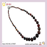 Fashion Brown Natural Graduated Stone Necklace, Fashion Jewellery
