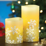 Unique Design Snowflake Flameless Candles, LED Candles