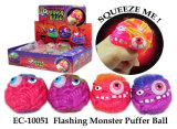 Flashing Monster Puffer Ball Toy