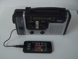 Solar Dynamo Emergency FM Radio with Crank, Phone Charger Survival