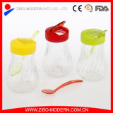 Glass Spice Jar with Color Plastic Lid