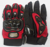 Carbon Fibre Wearproof Breathable Fabrics Skid-Proof Rubber Patch Motorcycle Accessory Glove