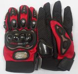 Carbon Fibre Wearproof Breathable Fabrics Skid-Proof Rubber Patch Motorcycle Accessory Glove