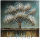 Absract Decorative Oil Tree Painting for Bedroom on Wall (LH-700045)
