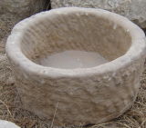 Old Stone Round Trough Marble (SH859)
