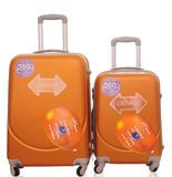 Cheap Smiling Face ABS Travel Trolley Luggage Suitcase