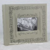 Book Bound Printed Paper Board Photo Albums with Clear Window