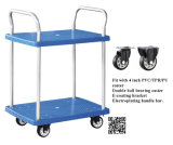 150kgs Blue Double Layers Plastic Barrow Without Rail