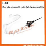 Single Wire Covert Earphone with Acoustic Tube Microphone