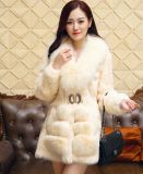 Women's Winter Warm 100% Fox Fur Coat