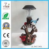 Polyresin Bird Solar Garden Light for Garden Decoration