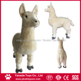 25cm Zoo Animal Standing Realistic Stuffed Alpaca Toys