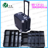 Black Panel and Frame Aluminum Cosmetic Case (HX-L0928)