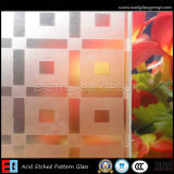 4-12mm Acid Etched Glass Figured/Pattern Glass (AD47)