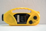 LED Emergency Light Protable Am/FM/Wb Band Solar Dynamo Radio