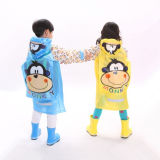 Big Monkey Cartoon PVC Raincoat for Children