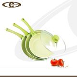 Daily Use Green Ceramic Frying Pan