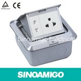 Aluminium High Quality Floor Socket Boxes Drop Box Floor Pocket