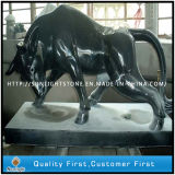 Customize Shanxi Black Granite Sculpture / Animal Sculpture