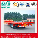 New 40FT Tri-Axles Flatbed Container Semi Trailers