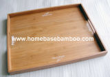 Nice Bamboo Tea Food Coffee Fruit Serving Tray Tableware Storage Organizer Hb412