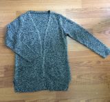 Ladies Acrylic/Wool/Lurex Knitted Fashion Sweater