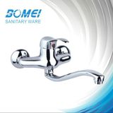 Brass Body Single Handle Plating Wall Kitchen Faucet (BM50302)